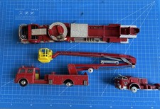 VINTAGE CORGI MAJOR SIMON SNORKEL FIRE ENGINE SPARES OR REPAIR