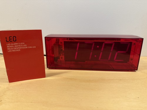 Habitat red digital led alarm - habitat,