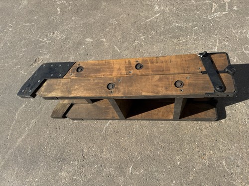 Vintage folding wooden train - vintage￼folding,