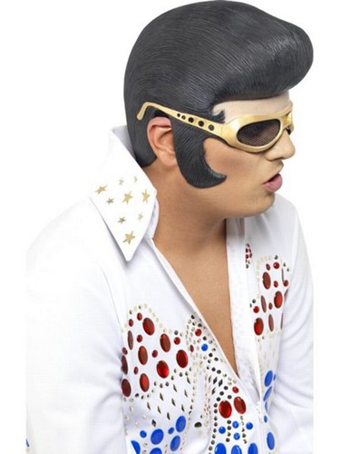 Latex elvis headpiece mens - latex,
