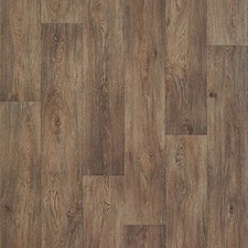 Aged Oak 619D Dark Wood Plank Effect Vinyl Flooring Sheet Roll Waterproof