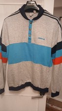 VintageAdidas Ventex Shawl Collar Sweatshirt Size L