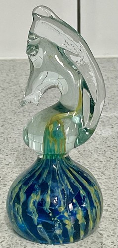 Mdina studio glass crysal blue - studio,