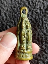 Thai 19th Century Buddha Amulet Daily Prayer Bell