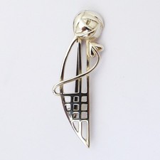 Sterling silver brooch vintage