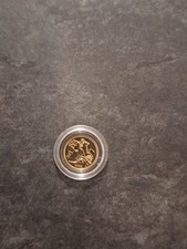 22 Carat Gold Quarter Sovereign King Charles 2023 Coin