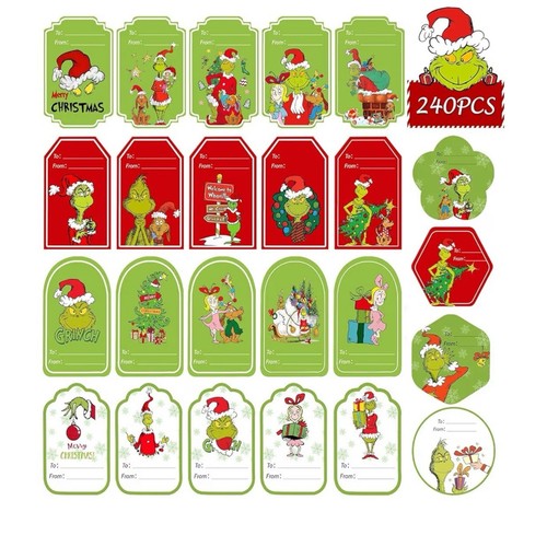 Christmas stickers labels 240 - stickers, labels,
