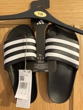 adidas Adilette Aqua Slide Sandals Black, Size UK 8