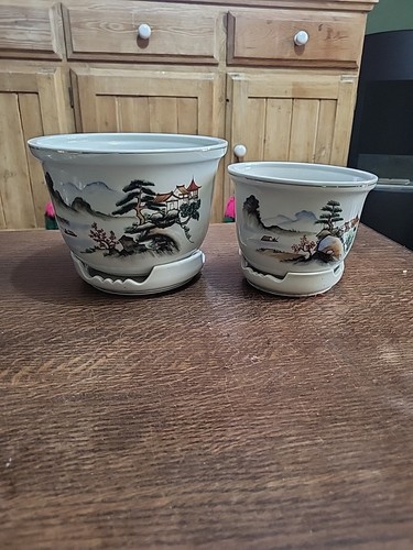Vintage chinese chinoiserie - 2x,
