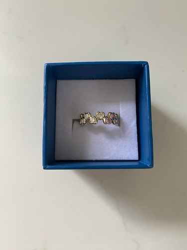 14ct gold diamonique - gold, hearts