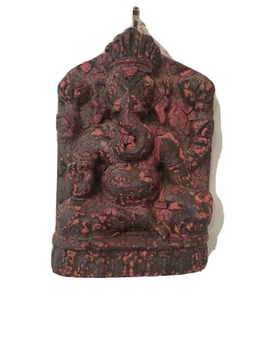 Antique carved wooden ganesh - antique,