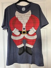 Mens NEXT Santa Christmas T-Shirt Size L