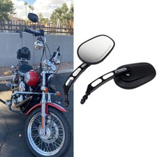 Black CNC Motorcycle Mirrors