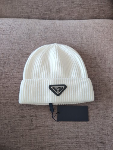 Prada beanie white - prada,