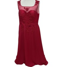 Grace Karin Red Embellished