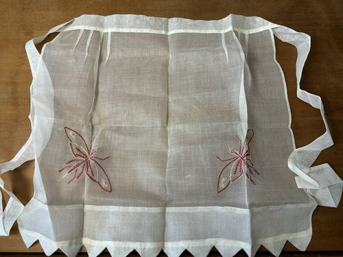 Vintage sheer fabric with - vintage,