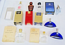 Huge Perfume / Aftershave  EMPTY Vintage bottle collection x 9 Guerlain Dior Arm
