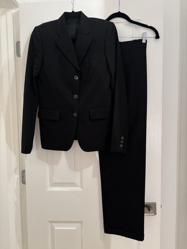 Euc gucci black pinstriped - euc,