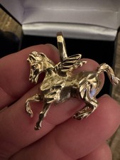 9ct Gold Pegasus Horse Pendant