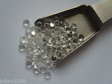  white topaz gemstone 2.5mm round cut 2 stones for £1.20p
