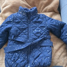 Girls navy blue puffer - h&m,
