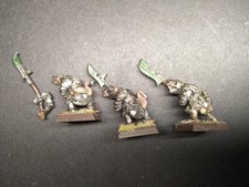 3x SKAVEN STORMVERMIN METAL OOP HALBERD WARHAMMER Fantasy