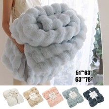 Luxury Rabbit Fur Plush Throw
