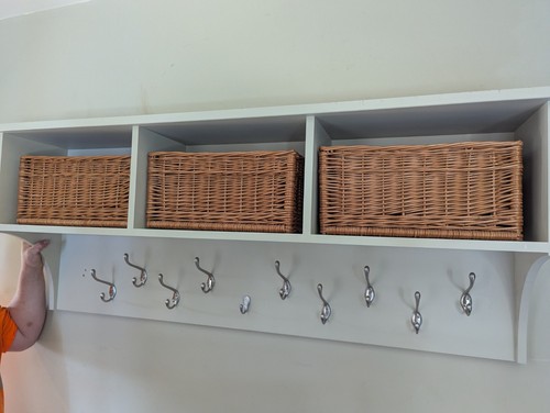Solid wood wall mounted coat - mounted,