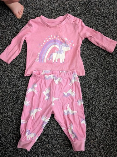 Months baby girls unicorn - 3-6,