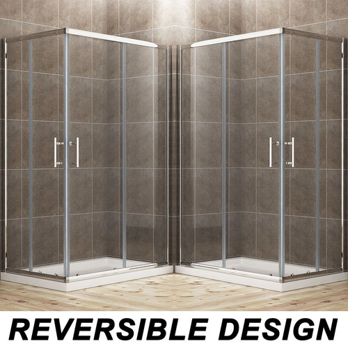 Corner entry shower enclosure - shower,