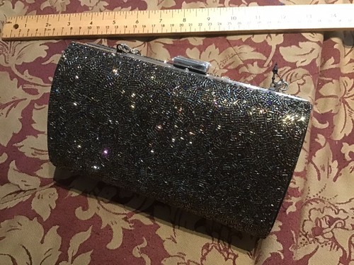 Beaded clutch bag created - beaded,