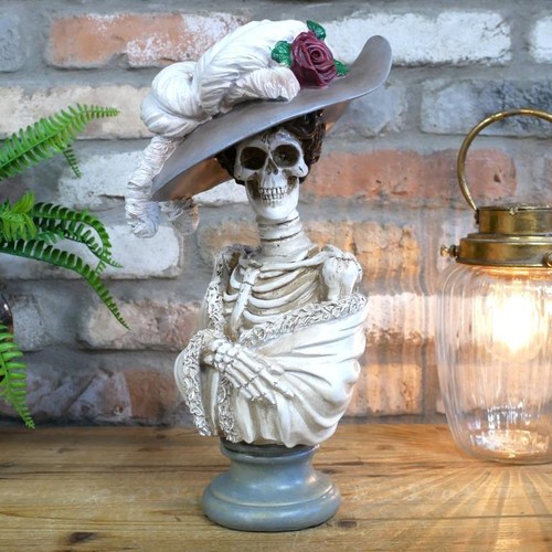 Skeleton ornament bust - ornament,