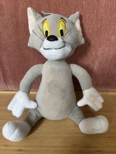 Cartoon Network Tom & Jerry Vintage Tom Cat Grey Plush Toy Comic Teddy