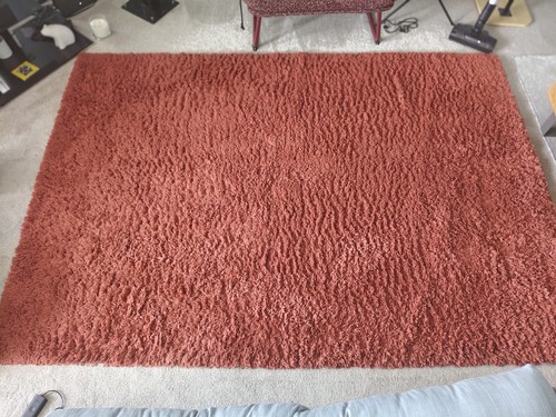 Red next shaggy rug - red, x