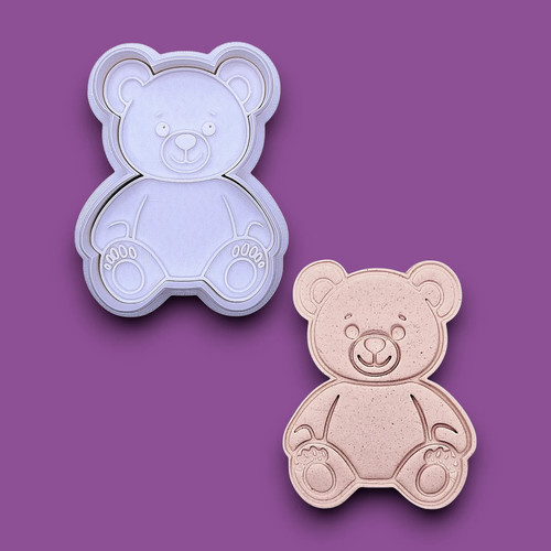 Teddy bear cookie cutter - bear,