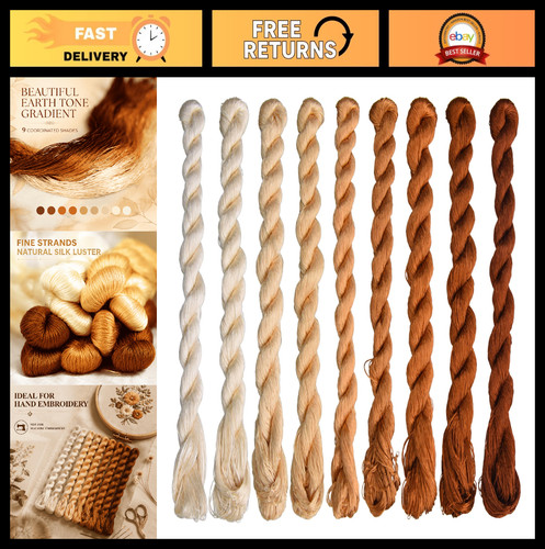 100 natural silk thread - thread, for