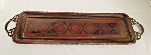 Vintage brass etched indian - vintage,