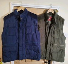 2x Jackdaw Padded Gilet Bodywarmer Fishing Hunting Utility Jackets - Size XL