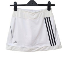 Girls Adidas White Tennis Sports Skirt with Shorts Underneath - Size 11-12