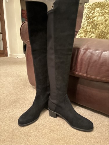 Stuart weitzman black suede - stuart,