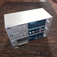 3 Piece Stereo System Sanyo RD 220, Sanyo JA 220, Sanyo JT 220 Amp, Tuner, Tape