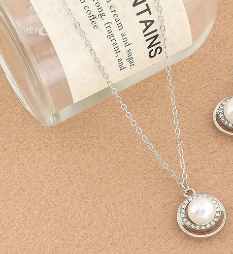 Silver pld pearl - silver,
