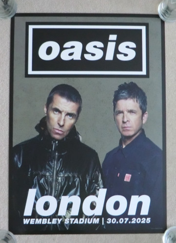 Oasis official tour poster - official,