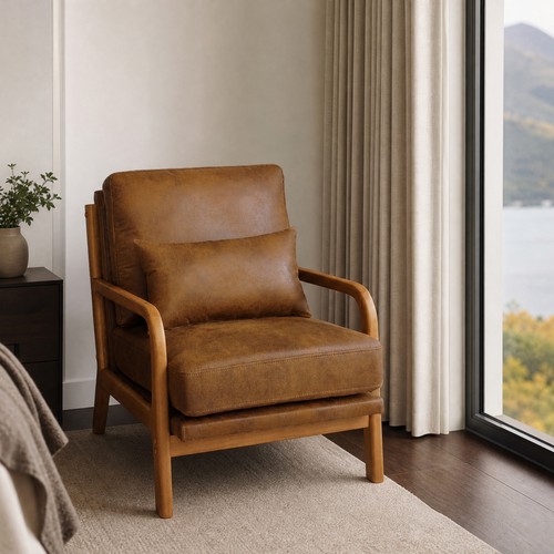 Wooden lounge chair light - wooden,