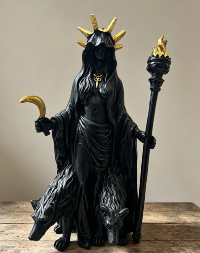 Hecate goddess statue black - goddess,