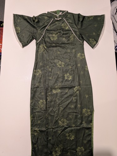 Mulaman olive green floral - green,