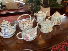 Compton & Woodhouse group of 6 Porcelain Teapots from the ‘FIRST TEAPOTS’ series