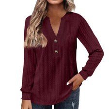 Ladies Jumper Top V Neck