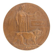 WW1 Memorial Plaque Maula Dad Original
