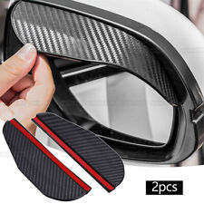 2pcs Carbon Fiber Black Rear